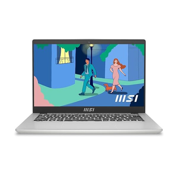 MSI Modern 14, Intel 12th Gen. i3-1225U, 36CM FHD 60Hz Laptop(8GB/512GB NVMe SSD/Windows 11 Home/MSO 2021/Intel UHD Graphics/Urban Silver/1.4Kg), C12MO-1401IN
