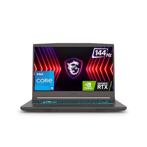 MSI Thin 15 Intel Core i5 12th Gen 12450H - (8 GB/512 GB SSD/Windows 11 Home/4 GB Graphics/NVIDIA GeForce RTX 2050/144 Hz) Thin 15 B12UCX-1696IN Gaming Laptop  (15.6 Inch, Cosmos Grey, 1.86 Kg)