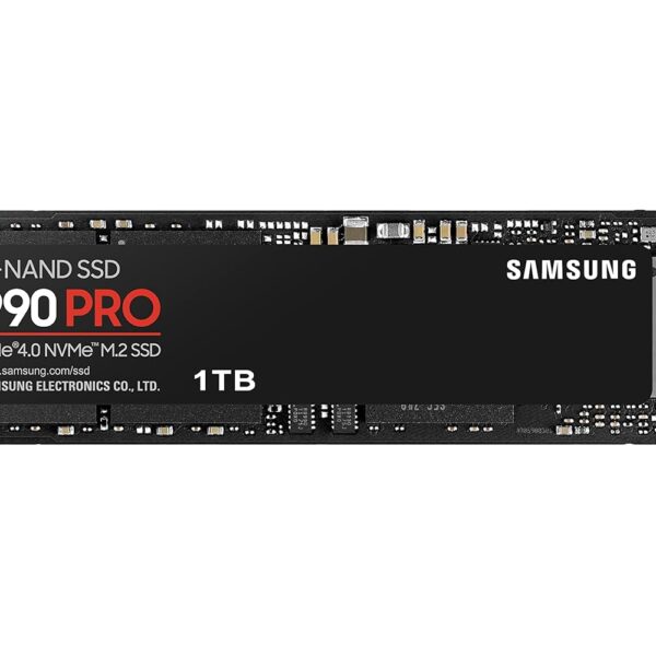 Samsung 990 PRO SSD 1TB PCIe 4.0 M.2 Internal Solid State Drive, Fastest Speed for Gaming, Heat Control, Direct Storage and Memory Expansion for Video Editing, Heavy Graphics, MZ-V9P1T0B