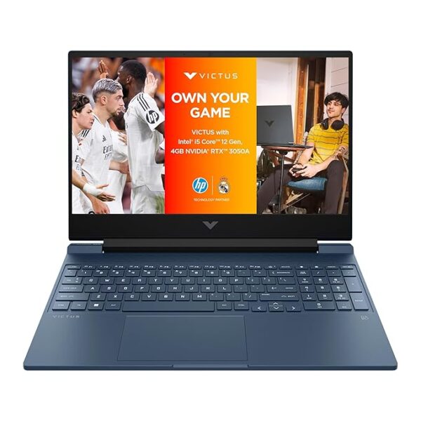 HP Victus, 12th Gen Intel Core i5-12450H, RTX 3050 Gaming Laptop (16GB DDR4, 512GB SSD) 144Hz, IPS, 15.6"/39.6cm, FHD, Win 11, MS Office 21, Blue, 2.3kg, fa1379TX/fa1412tx