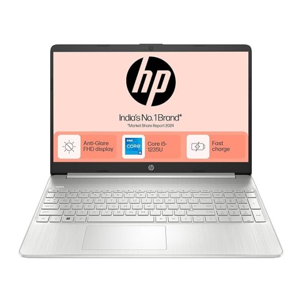 HP Intel Core i5 12th Gen 1235U - (16 GB/512 GB SSD/Windows 11 Home) 15s-fq5330TU|15-fd0111TU Thin and Light Laptop  (15.6 inch, Silver, 1.69 Kg, With MS Office)