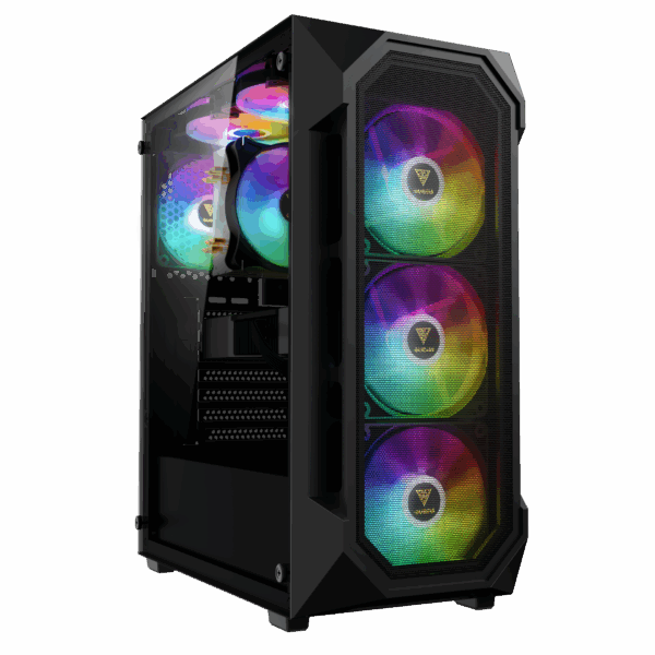 Gamdias AURA GC1 ELITE WH Mesh RGB Mid-tower Case (Black)