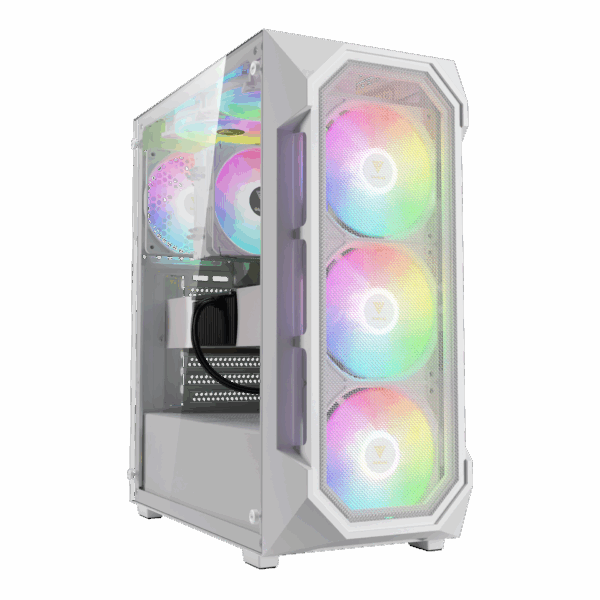 Gamdias AURA GC1 ELITE WH Mesh RGB Mid-tower Case (White)